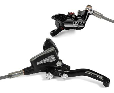 Hope Tech 3 E4 Brake (No Rotor) - Black - Left Hand - Rear, Black