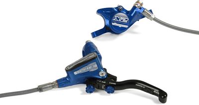 Frein à disque Hope Tech 3 X2, sans rotor - Bleu - Left Hand - Rear, Bleu
