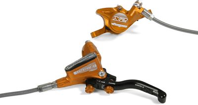 Hope Tech 3 X2 Brake (No Rotor) - Right Hand - Rear - Orange
