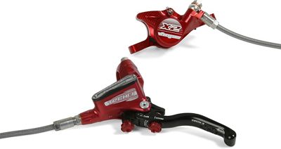 Hope Tech 3 X2 Brake (No Rotor) - Red - Left Hand - Front, Red