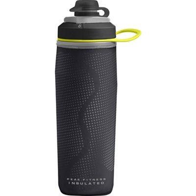 Camelbak Peak Fitness Chill 500ml Water Bottle  - Black-Silver, Black-Silver