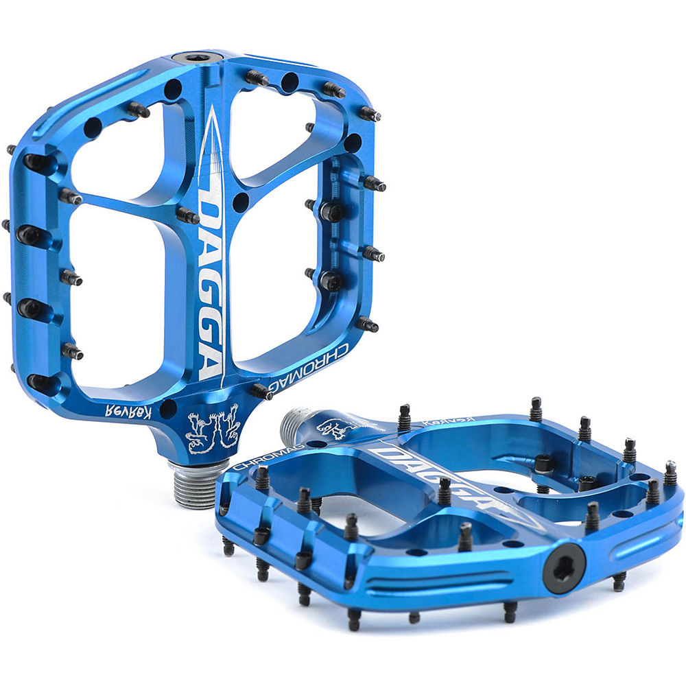 Chromag Dagga Flat Pedal - Bleu, Bleu