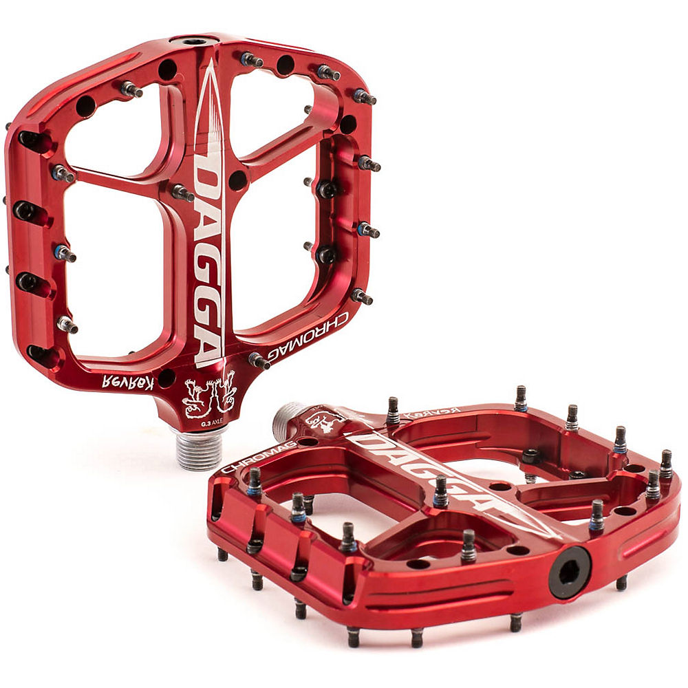 Chromag Dagga Flat Pedal - Rouge, Rouge