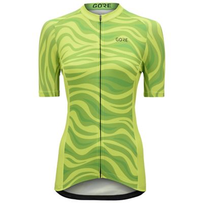 Gore Wear Women's C3 Red Fields Jersey  - citrus green - XS, citrus green