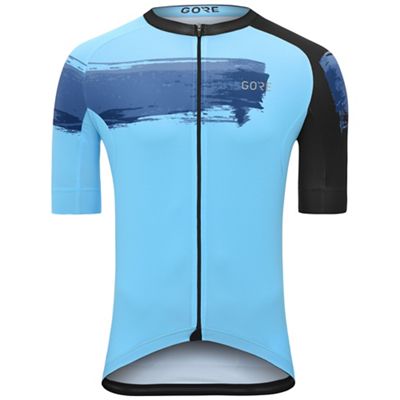 Gore Wear C5 Paint Jersey  - Black-Dynamic Cyan - XXL, Black-Dynamic Cyan