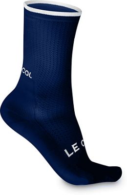 LE COL Cycling Socks - Navy-White - S/M}, Navy-White