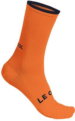 LE COL Cycling Socks - Saffron-Navy} - S/M}, Saffron-Navy}
