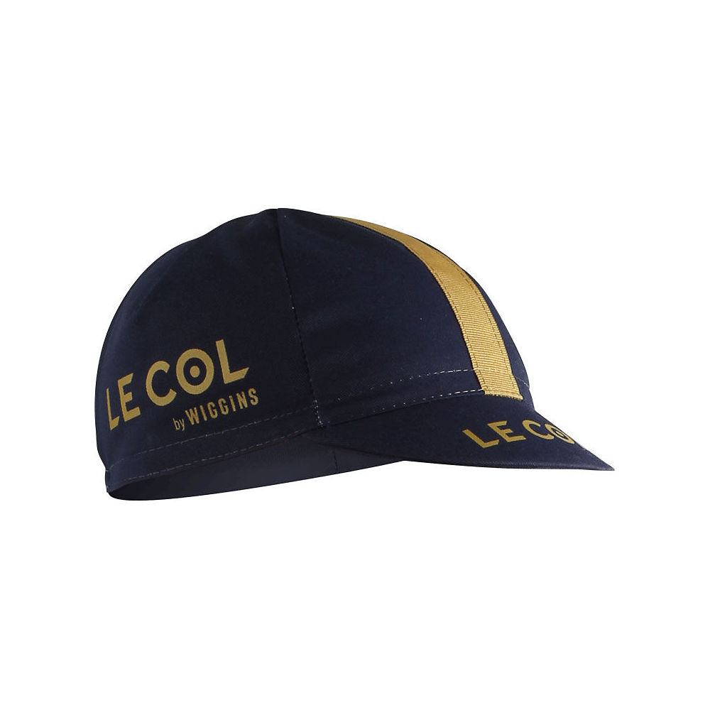 LE COL by Wiggins Sport Cycling Cap - Navy-Gold - One Size, Navy-Gold
