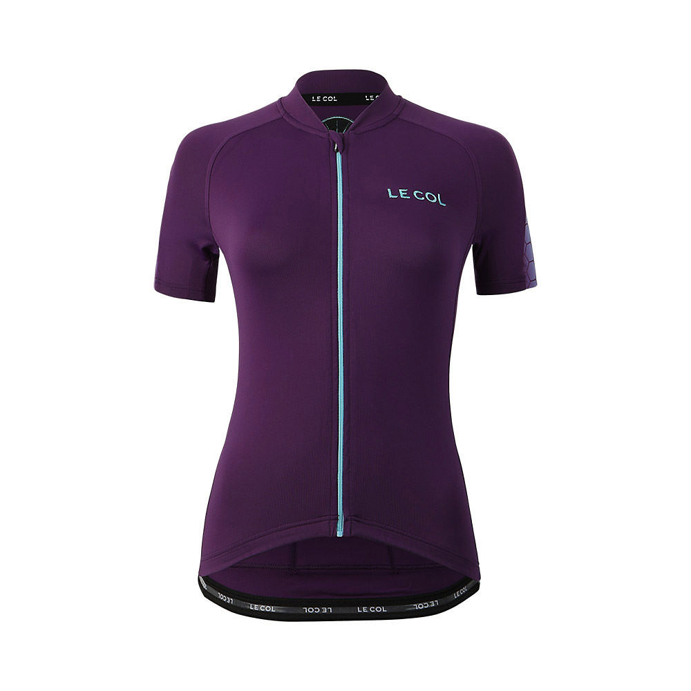 LE COL Women's Hexagon HC Jersey - Purple Hex - XL