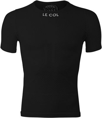LE COL Short Sleeve Seamless Base - Noir - XS, Noir