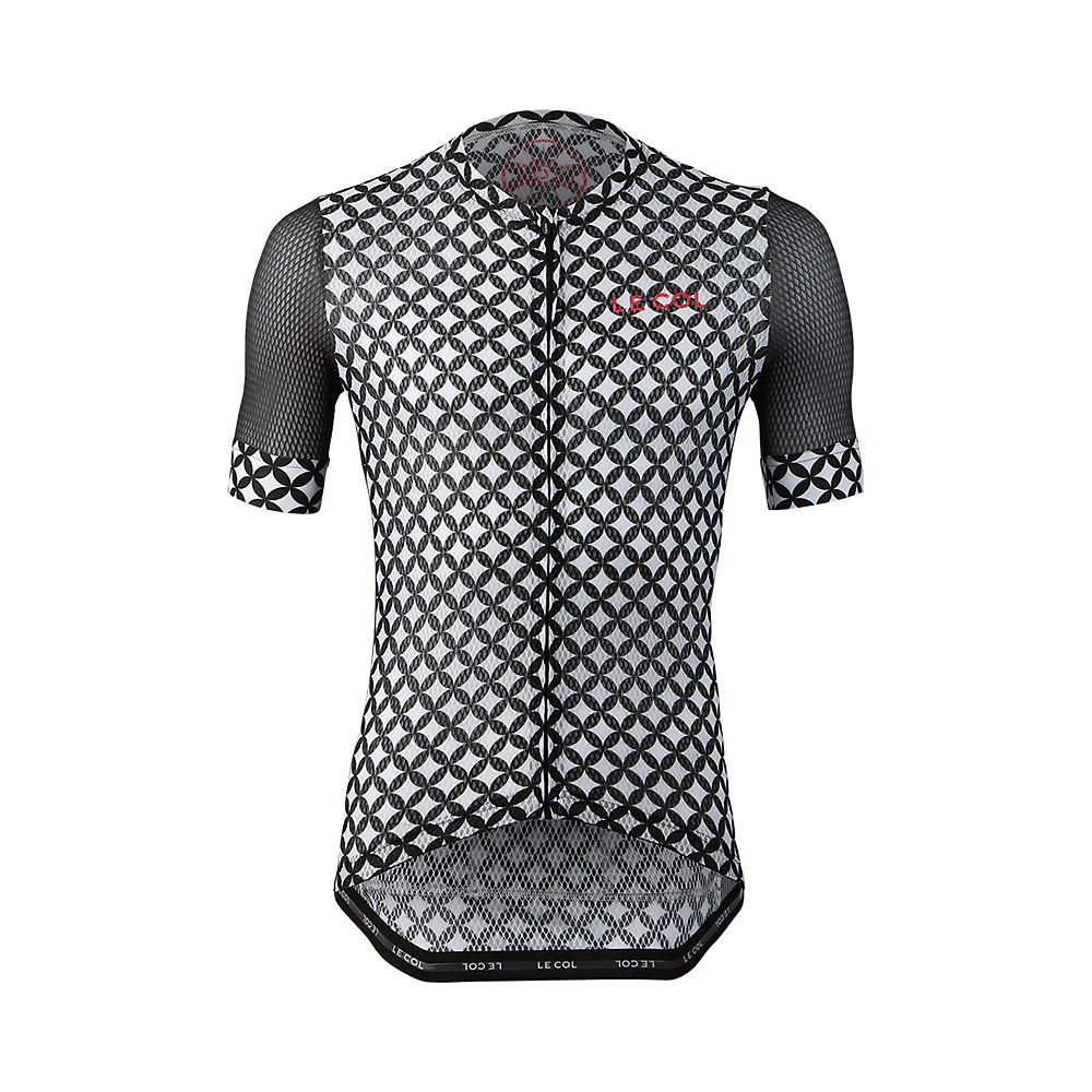 LE COL Hexagon Pro Air Jersey - Black-White Mesh - XXL