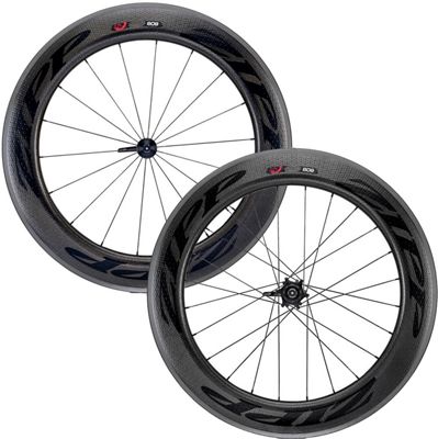 Zipp 808 Firecrest Tubular Road Wheelset - Noir - Shimano
