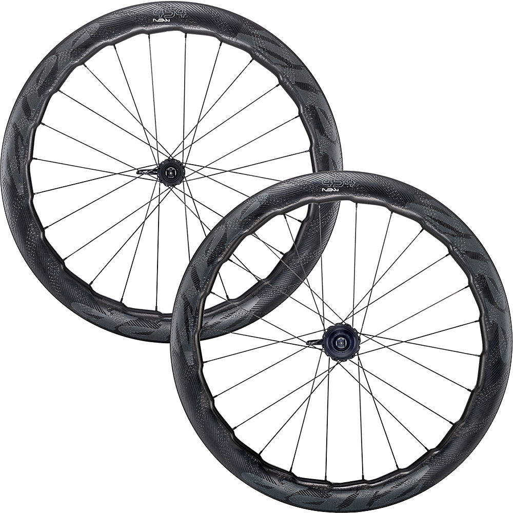 Zipp 454 NSW Clincher Disc Road Wheelset - Noir - Front: QR & 12mm & 15mm - Rear: QR & 12x 42mm