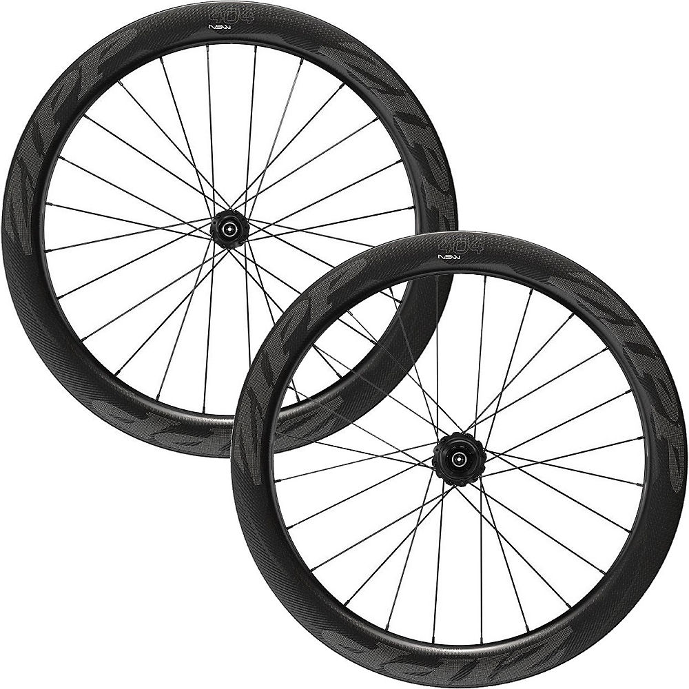 Zipp 404 NSW Carbon Road Disc Wheels - Campag - Noir - Front: QR & 12mm & 15mm - Rear: QR & 12x 42mm