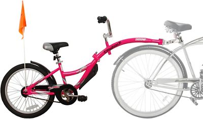 WeeRide Co Pilot Tagalong Trailer Bike - Pink, Pink