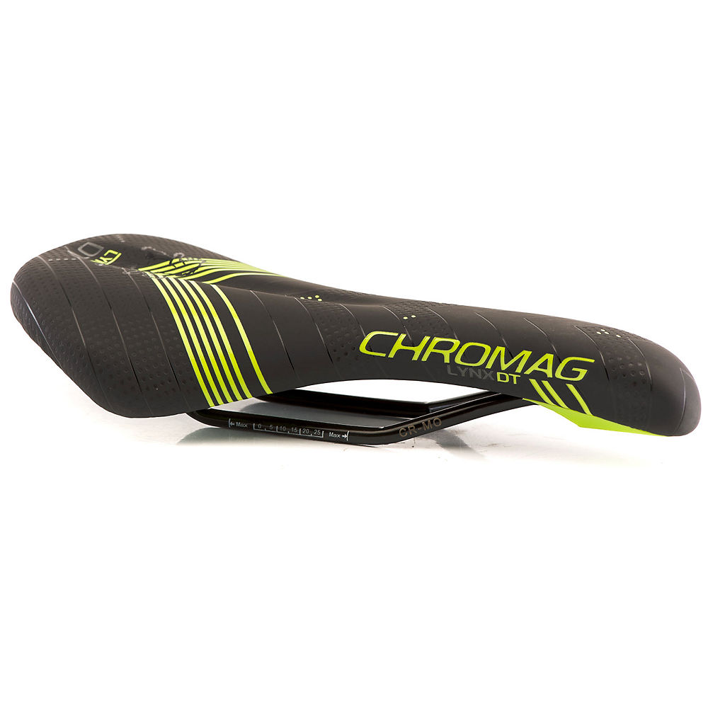 Chromag Lynx DT MTB Saddle - Noir - Tight Vert - 135mm Wide, Noir - Tight Vert