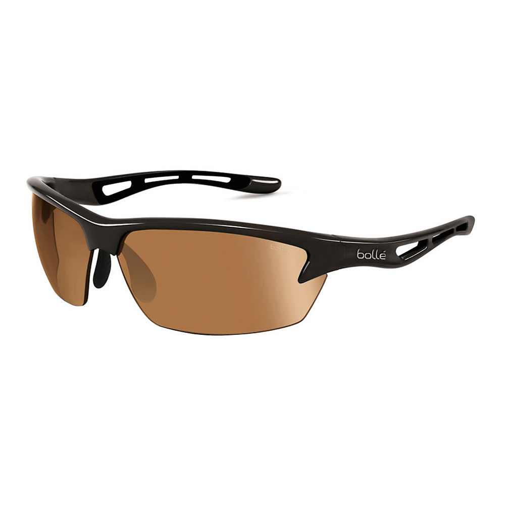 Bolle Bolt Sunglasses Shiny - Shiny Black Phantom Brown Gun, Shiny Black Phantom Brown Gun
