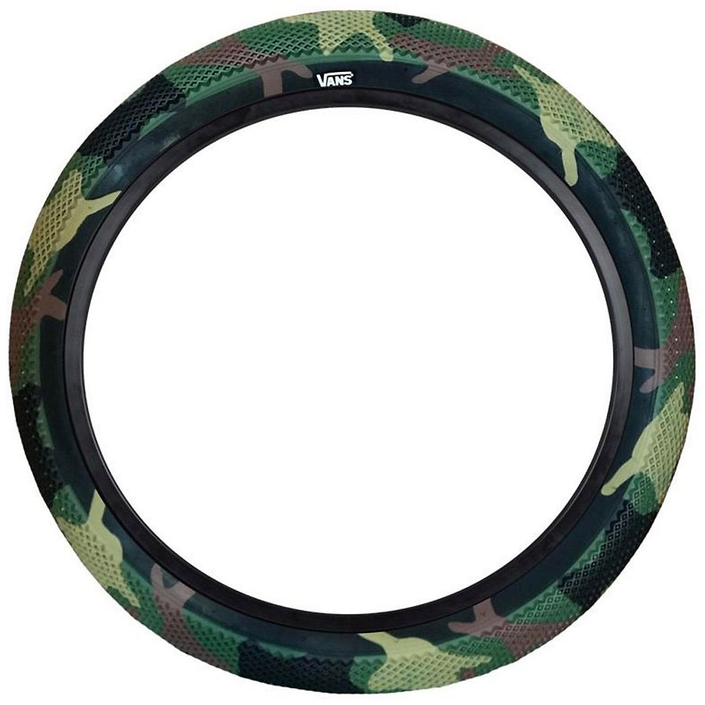 Cult Vans Camo BMX Tyre - Camo - Black Sidewall - 20, Camo - Black Sidewall