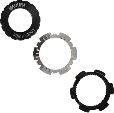 Magura Centre Lock Disc Brake Rotor Lock Ring - Black - External Lockring for TA, Black