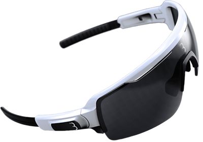 BBB Commander Sport Glasses - Gloss White Smoke Lenses, Gloss White Smoke Lenses