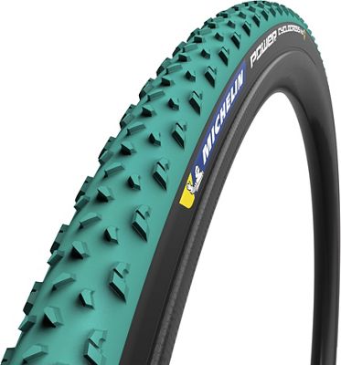 Michelin Power Cyclocross Mud Tubeless Ready Tyre - Green - Folding Bead, Green