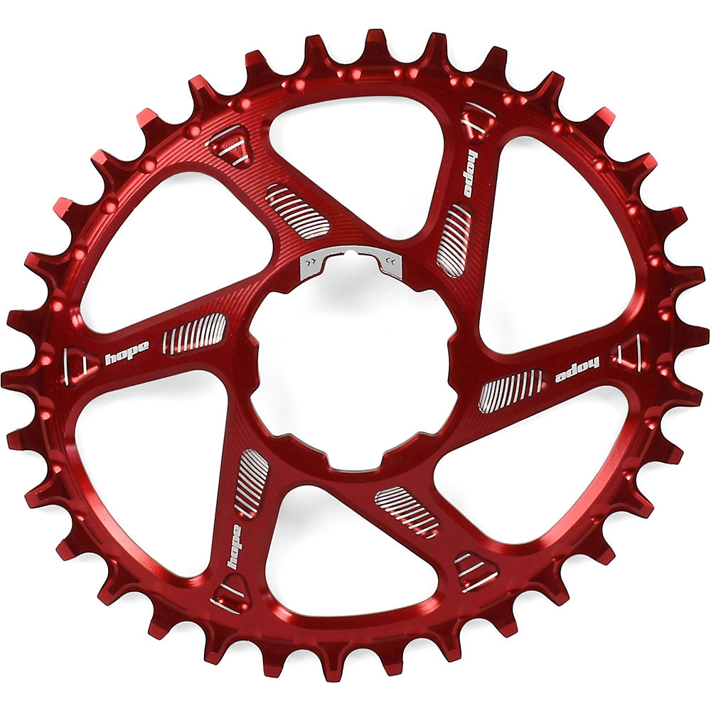 Plateau de retenue Hope Spiderless (ovale) - Rouge - Direct Mount, Rouge