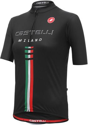 Maillot Femme Castelli Milano Squadra FZ - Noir/Version - XS