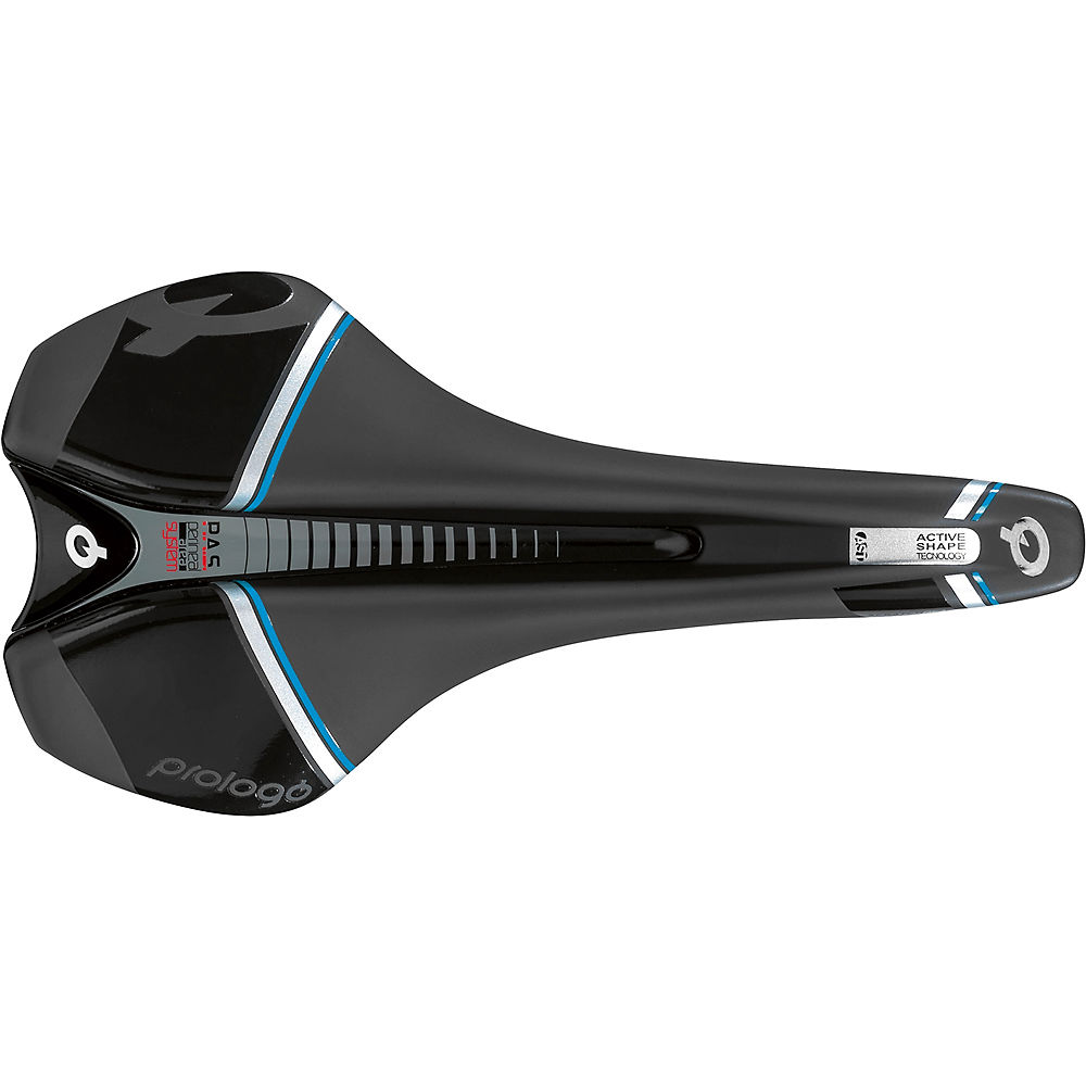 PROLOGO Scratch DEA Saddle Tirox Rails 2019 2019 - Noir/Bleu - 143mm Wide, Noir/Bleu