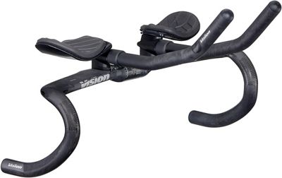 Vision Metron 4D Flat MAS Handlebar (J-Bend) - Black - 42cm}, Black