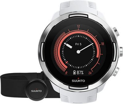 Suunto Baro 9 GPS Multisport Watch Chest HR-AU 2018 - Blanc, Blanc