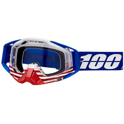 100% Racecraft Goggle - Clear Lens - Clear-Multi, Clear-Multi