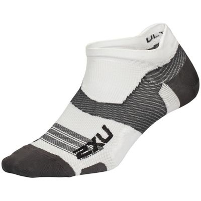 2XU Vectr Ultralight No Show Socks  - white-grey - XL, white-grey