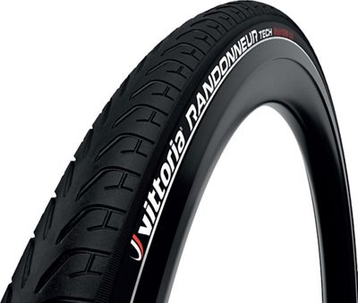 Vittoria Randonneur Tech G2.0 Road Tyre - Full Black - Reflex - 700c