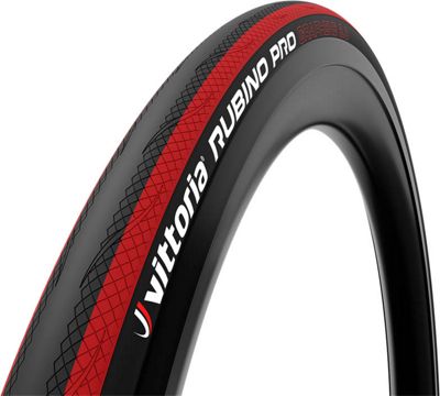 Vittoria Rubino Pro IV G2.0 Road Tyre - Black - Red - Black - 700c}, Black - Red - Black