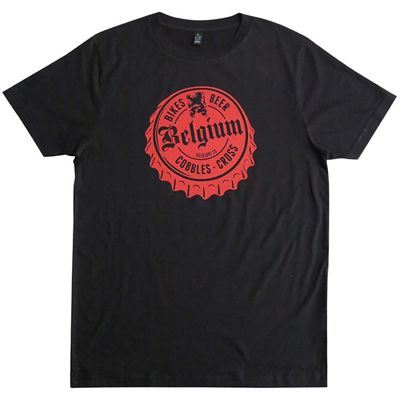 Velolove Belgium Beer Top T-Shirt Black  - Noir/Rouge, Noir/Rouge