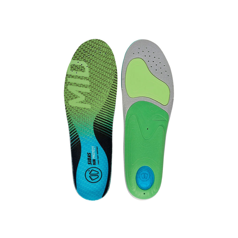 Sidas 3 Feet Mid Arch Run Protect Insole SS19 - Green - S}, Green