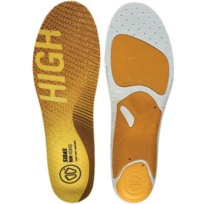 Sidas 3 Feet High Arch Run Sense Insole SS19 - Yellow - XL}, Yellow