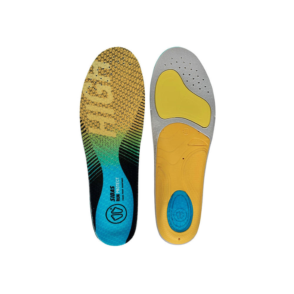 Sidas 3 Feet Hi Arch Run Protect Insole SS19 - Yellow - S}, Yellow