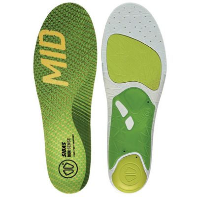 Sidas 3 Feet Mid Arch Run Sense Insole SS19 - Green - XS}, Green