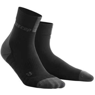 CEP Women's Short Socks 3.0  - Black-Dark Grey, Black-Dark Grey