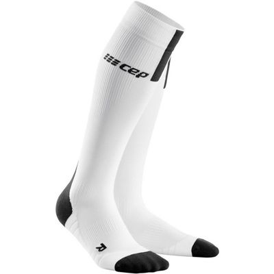 CEP Run Socks 3.0  - White-Dark Grey - M, White-Dark Grey