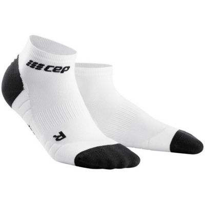 CEP Women's Low Cut Socks 3.0  - White-Dark Grey, White-Dark Grey