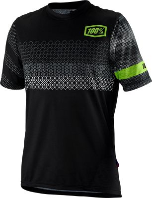 100% Airmatic Jersey SS19 - Black-Fluo Yellow - M}, Black-Fluo Yellow