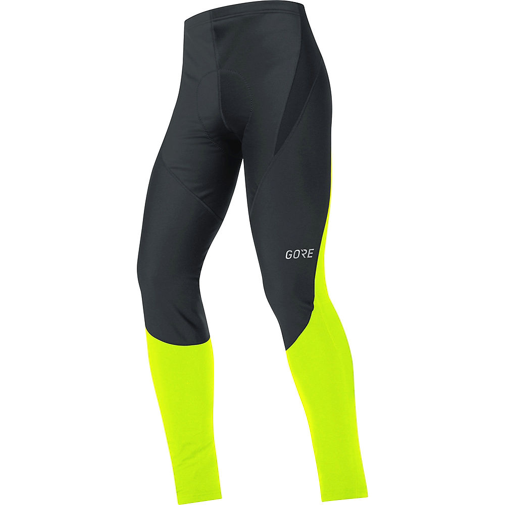 Gore Wear C3 Partial GWS Tights+ - Noir/Neon Yellow - XXL
