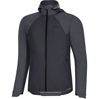 Veste Femme Gore Wear C5 GTX Infinium Hybrid (à capuche) - Terra Grey - L, Terra Grey