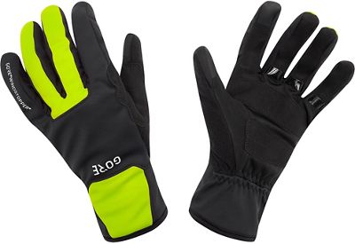 Gore Wear M GWS Thermo Gloves - Black-Neon Yellow - XS}, Black-Neon Yellow
