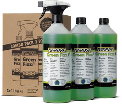 Nettoyant pour vélo Pedros Green Fizz (lot de 3 x 1L) - 3 x 1 Litre, n/a