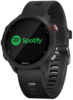 Garmin Forerunner 245 Music GPS Running Watch - Black - Red, Black - Red