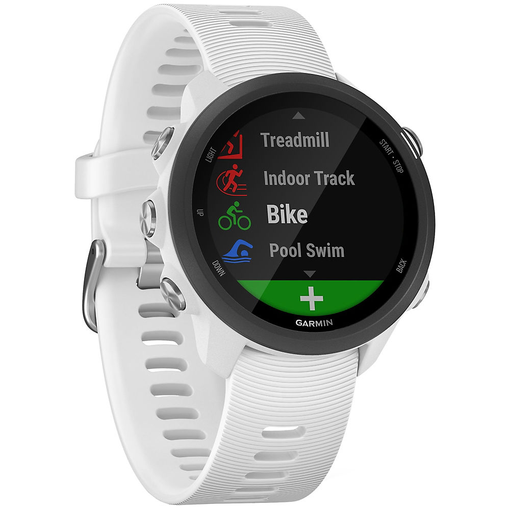 Garmin Forerunner 245 Music GPS Running Watch - White - Black, White - Black