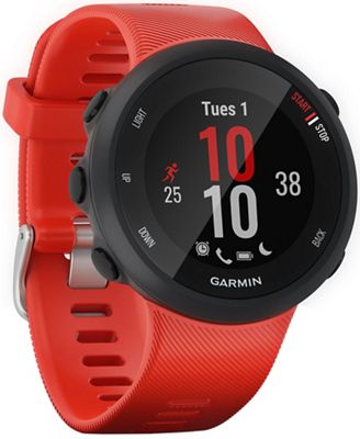 Garmin Forerunner 45-45S GPS Running Watch - Black - Lava Red - Large}, Black - Lava Red